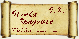 Ilinka Kragović vizit kartica